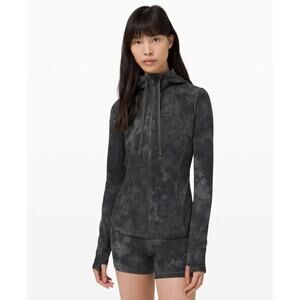 (6) $118 Lululemon Hooded Define Jacket *Nulu Diamond Dye Pitch Grey Graphite